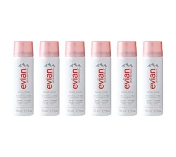 Evian Facial Spray, 1.7 oz. Travel 6-Pack