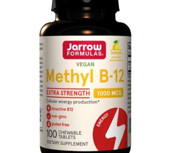 Jarrow Formulas Methyl B-12 1000 mcg – 100 Chewable Tablets, Lemon – Pack of 2 – Bioactive