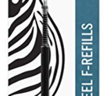 Zebra Pen F-Series Stainless Steel Ballpoint Pen Refill, Fine Point, 0.7mm, Black Ink, 1-P