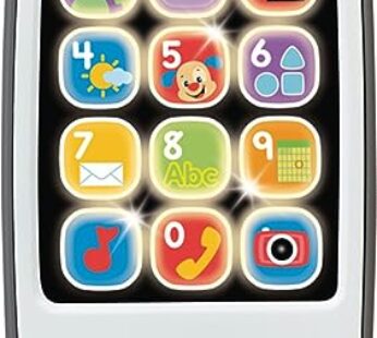 Fisher-Price Laugh & Learn Baby & Toddler Toy Smart Phone with Music Lights & Learning Son