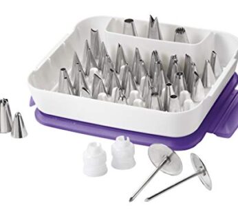 Wilton Piping Tip Set for Cake & Cupcake Decorating, 55-Piece with Carrying Case