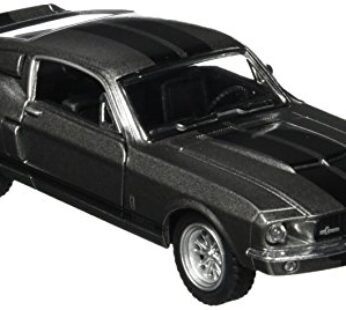 KiNSMART 1967 Ford Shelby Mustang GT500 Gray 1:38 Scale 5 Inch Die Cast Model Toy Race Car