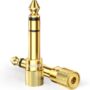 UGREEN 6.35mm 1/4 Male to 3.5mm 1/8 Female Stereo Headphone Adapter Audio Jack Plug Gold P
