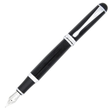 Gullor Advanced Executive Fountain Pen Jinhao 750 Black Bright with Silver