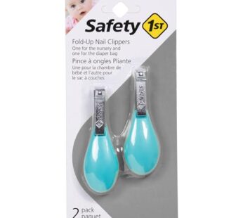 Safety 1st Fold-Up Nail Clipper, 2-Count – Colors May Vary