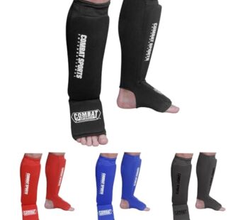 Combat Sports Washable MMA Elastic Cloth Shin & Instep Padded Guards