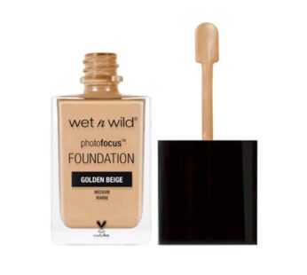 wet n wild Photo Focus Matte Liquid Foundation Golden Beige, Vegan & Cruelty-Free