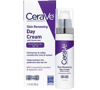 CeraVe Anti-Aging Face Cream SPF 30 | Anti-Wrinkle Retinol Cream with Hyaluronic Acid and