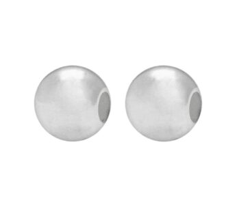 10pcs Adabele Authentic 925 Sterling Silver 6mm (0.24 Inch) Seamless Smooth Spacer Loose B