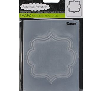 Darice 1219-220 Embossing Folder, 4.25 x 5.75, Square Border