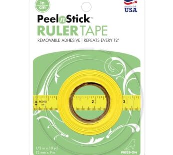 iCraft PeelnStick Removable Ruler Tape, 1/2″ x 10 Yards, Green
