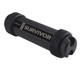 Corsair Flash Survivor Stealth 64GB USB 3.0 Flash Drive, Black (CMFSS3B-64GB)