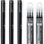 Pilot FriXion Ball Knock Retractable Erasable Gel Ink Pens, Extra Fine Point 0.5mm, Black
