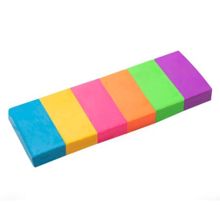 Sculpey Bake Shop Eraser Polymer Oven Bake Clay, 6 unique color set, becomes real erasers