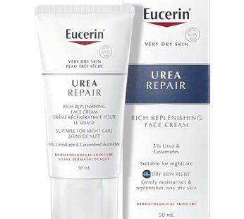 Eucerin Replenishing Skin Relief Face Cream (with 5% Urea) (50ml, Dermatalogical Skincare,