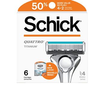 Schick Quattro Titanium Refills   Schick Quattro Refills, Men s Razor Refills, 6 Count