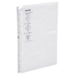 Kokuyo Campus Smart Ring Binder, B5 Clear Binder Notebook Up to 25 Sheets 26 Holes Slim Bi