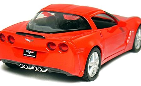 KiNSMART 2007 Corvette Z06 5inch 1:36Scale Die Cast Metal Model Toy Cars RED - Image 3