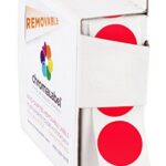 ChromaLabel Sticker Dots, 3/4 Inch Round Red Labels - 1000 Removable Stickers per Dispense - Image 2