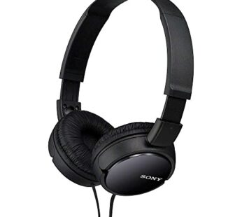 Sony ZX110 Over-Ear Dynamic Stereo Headphones (Black)