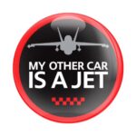 GoBadges CD0039 A Jet - 3" Magnetic Grill Badge/UV Stable & Weather-Proof/Works Grill Badg - Image 2