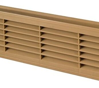 Bathroom Door Air Vent Grille 455mm x 135mm / 18″ x 5.3 inch Two Sided Ventilation Cover (