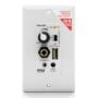 Pyle Wireless BT Receiver Wall Mount - 100W In-Wall Audio Control Receiver w/ Built-in Amp