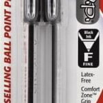 Pentel R.S.V.P. Ballpoint Pen, Fine Line, Black Ink, 2 Pack (BK90BP2A) - Image 2