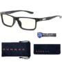 GUNNAR - Premium Reading Glasses - Blocks 65% Blue Light - Vertex, Onyx, Amber Tint, Pwr +