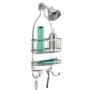 iDesign Metal Extra-Wide Hanging Shower Caddy, The York Collection   10" x 4" x 22", Silve