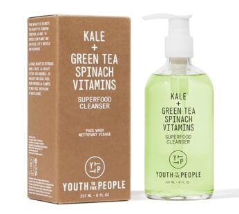 Youth To The People Facial Cleanser – Kale and Green Tea Cleanser – Gentle Face Wash, Make