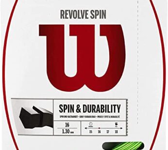 Wilson Revolve Spin 16 Tennis String – Set, Green