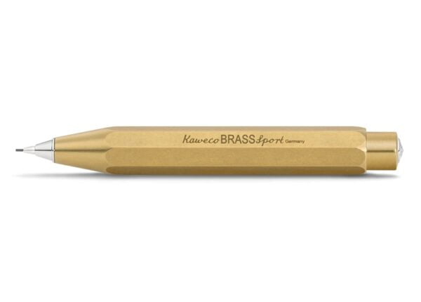 Kaweco BRASS SPORT Mechanical Pencil 0.7mm HB I Brass Lead Pencil in Classic Design I Mech