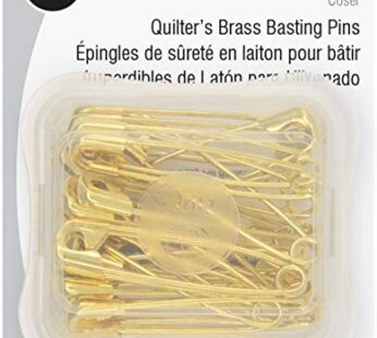 Dritz 1466 Safety Pins, Brass, Size 3 (20-Count)