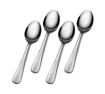 Gourmet Basics by Mikasa Legacy Stainless Steel Dinner Spoon, Set of 4,5170403