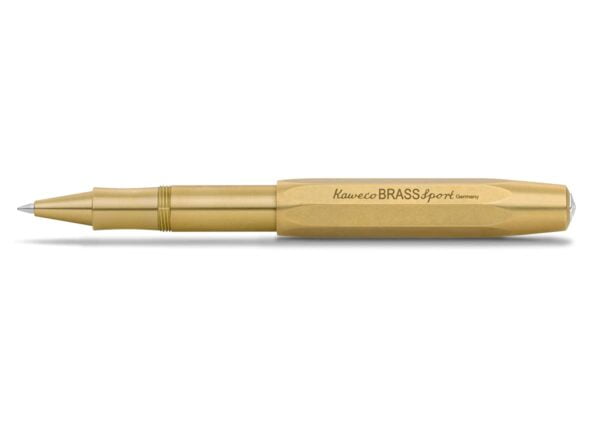 Kaweco BRASS SPORT Gel/Ballpoint Pen I Pen Including 0.7 mm Rollerball Pen Refill for Left