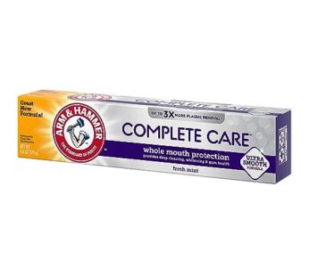 ARM & HAMMER Complete Care Fluoride Anticavity Toothpaste, Fresh Mint 6 oz (Pack of 3)