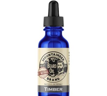 Mountaineer Brand Beard Oil – WV Timber Scent – 100% Natural Conditioner and Softener For