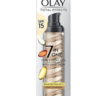 Olay Total Effects 7-in-1 Tone Correcting Moisturizer, SPF 15, Light to Medium 1.7 Ounce