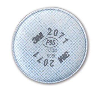 3M 50051138543568 Particulate Filter 2071, P95 (Pack of 2),White/Blue