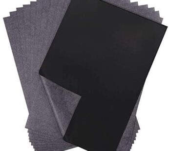Selizo 100 Sheets Black Carbon Transfer Tracing Paper for Wood, Paper, Canvas and Other Ar