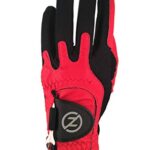 Zero Friction Men's Golf Gloves, Left Hand, One Size, Red