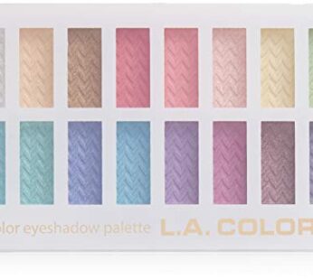 L.A. COLORS 16 Color Eyeshadow Palette, Haute, 1.02 Ounce