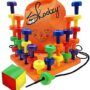 Skoolzy Montessori Sensory Pegboard 33 Piece Set - Develop Sensory Play Occupational Thera