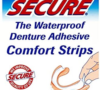 Secure Denture Adhesive Comfort Strips 15 Ct