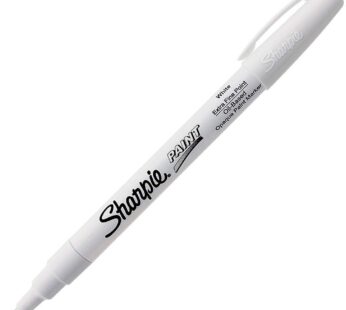 SHARPIE Oil-Based Paint Marker, Extra Fine Point, White, 1 Count – Great for Rock Painting