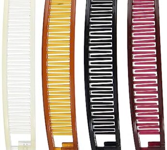 Goody Classics Clincher Comb, 5″ (35955) Assorted Colors (Pack of 4)