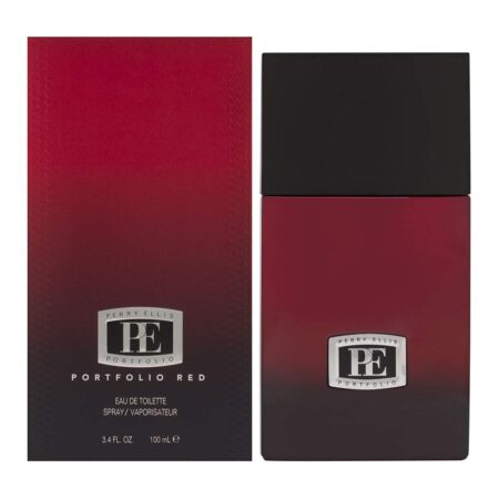 Perry Ellis Portfolio Red Eau de Toilette Spray for Men, 3.4 Ounce, Opi Nail Lacquer-amazo