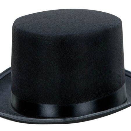 Classic Black Top Hat Perfect for Halloween Costumes, Magician, Steampunk, and Iconic Char - Image 2