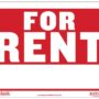 BAZIC 12" X 16" For Rent Sign (L-4)